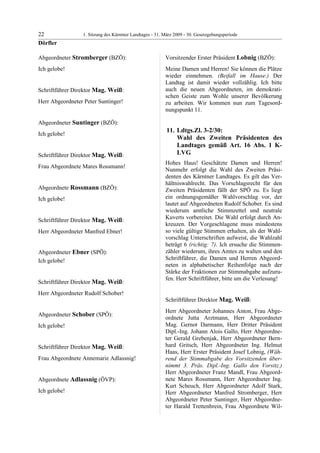 1. LTG-Sitzung am 31. März 2009