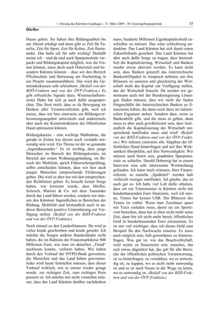 1. LTG-Sitzung am 31. März 2009