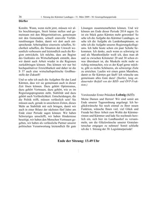 1. LTG-Sitzung am 31. März 2009