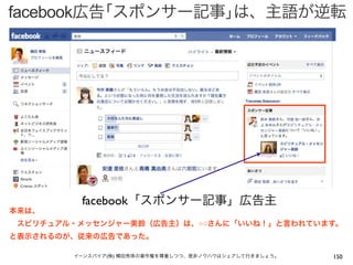 facebook広告｢スポンサー記事｣は、主語が逆転




         facebook「スポンサー記事」広告主
本来は、
 スピリチュアル・メッセンジャー美鈴（広告主）は、○○さんに「いいね！」と言われています。
と表示されるのが、従来の広告であった。

        イーンスパイア(株) 横田秀珠の著作権を尊重しつつ、是非ノウハウはシェアして行きましょう。   150
 