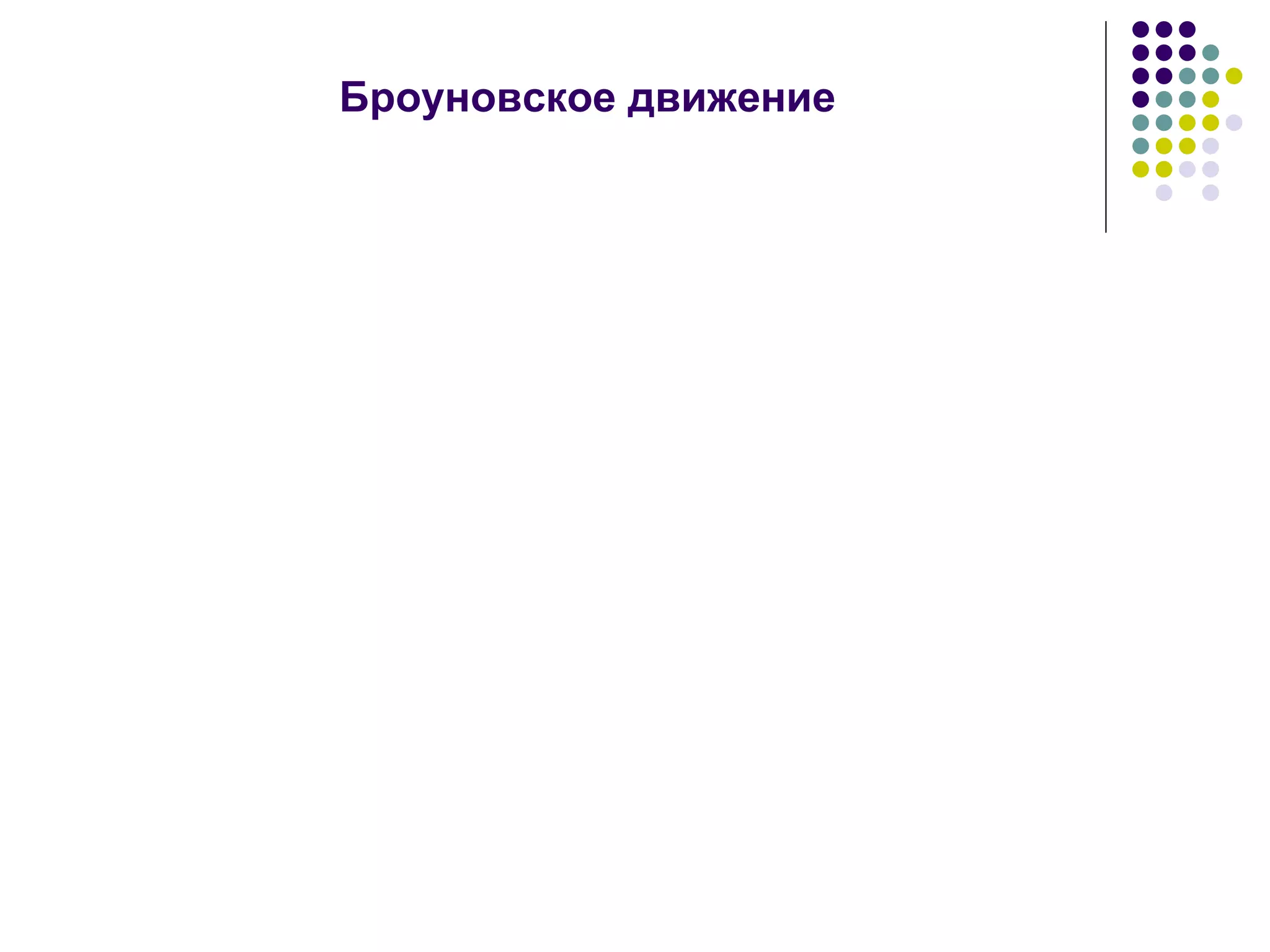 Броуновское движение 