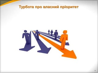 Турбота про власний пріоритет




                                5
 