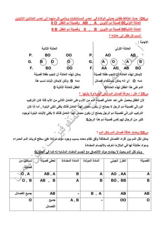 O               AB , A
                        B               0 ,     B




  P.           BO           OO            P.              AO                 AB
  G.       B        O       O             G.          A        O         A        B
      F.       BO           OO             F.         AA       AO    AB       BO


                                B                                            O




O,A            AB , A               B               A          AO , AA                 A
O, B       AB , B                   A               B          BO , BB                 B


                  AB                -         B , A                 AB                AB
  O                             A,B                 -               OO                O
 