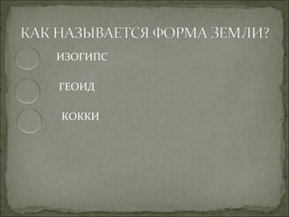 ИЗОГИПС

ГЕОИД

КОККИ
 