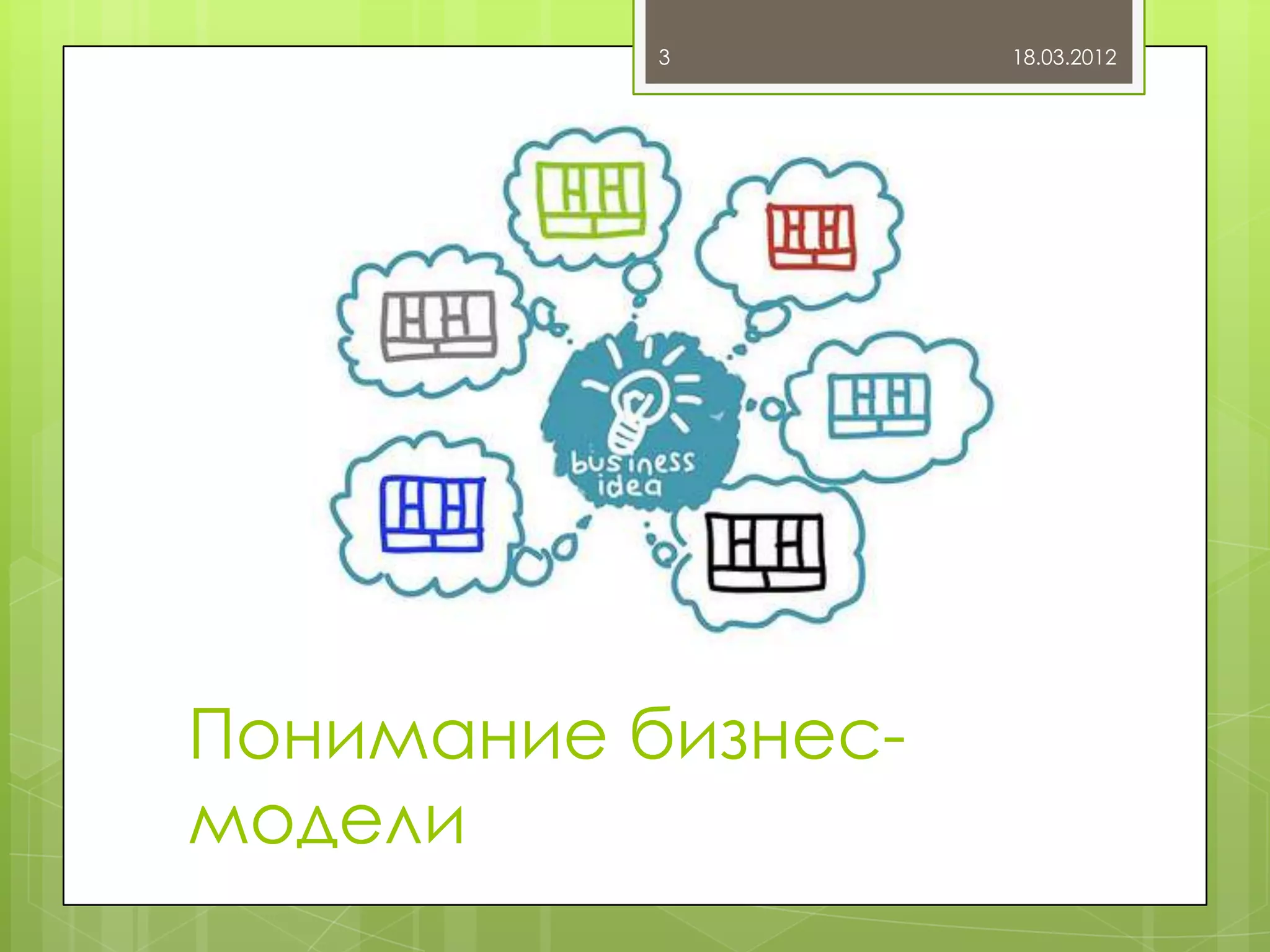 3        18.03.2012




Понимание бизнес-
модели
 