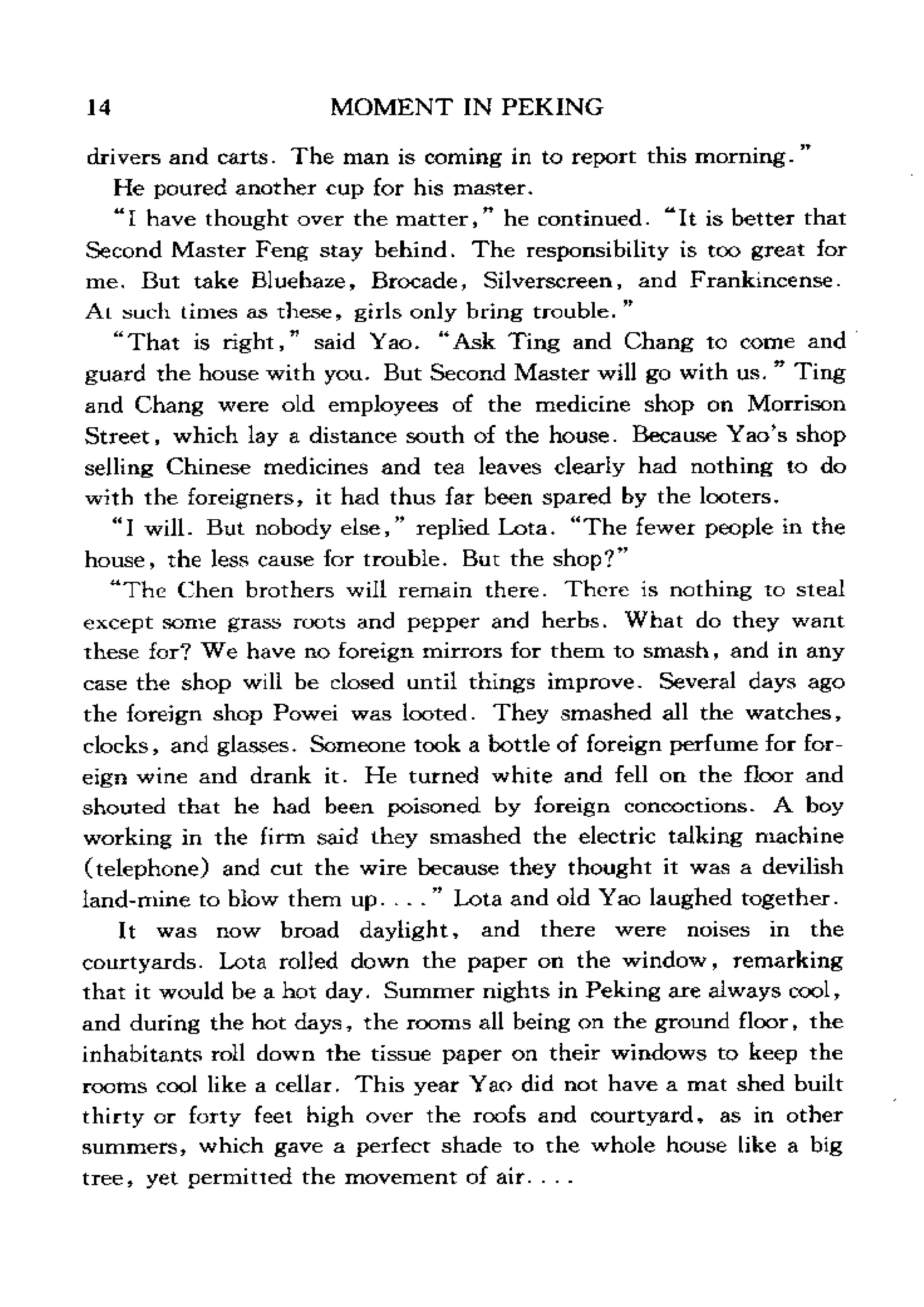 Moment in Peking part 1