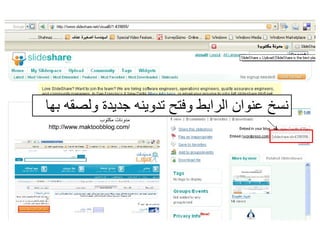 نسخ عنوان الرابط وفتح تدوينه جديدة ولصقه بها 
