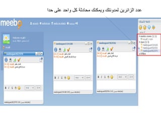 عدد الزائرين لمدونتك ويمكنك محادثة كل واحد على حدا 
