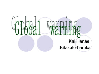 Kai Hanae  Kitazato haruka Global　warming 