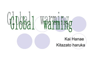 　 Kai Hanae  Kitazato haruka Global　warming 