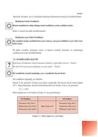 Madde ve Özellikleri -2