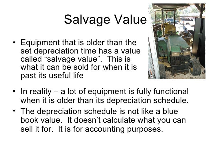 depreciation schedule for equipment