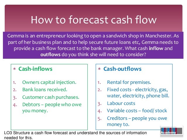 how to forecast cash flow
