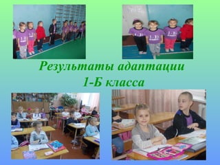 Результаты адаптации
       1-Б класса
 