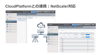 CloudPlatformとの連携：NetScaler対応
 