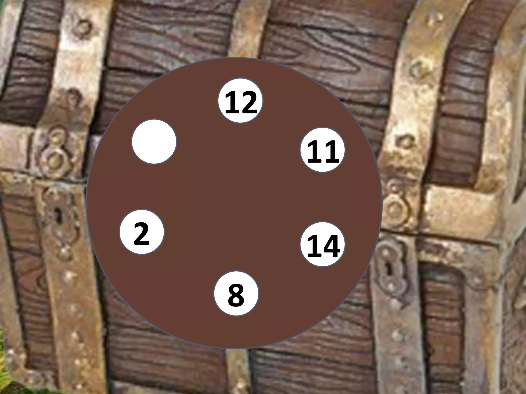 12
         11

2        14
    8
 