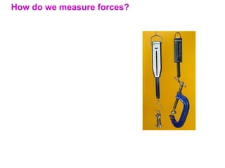 How do we measure forces?
 