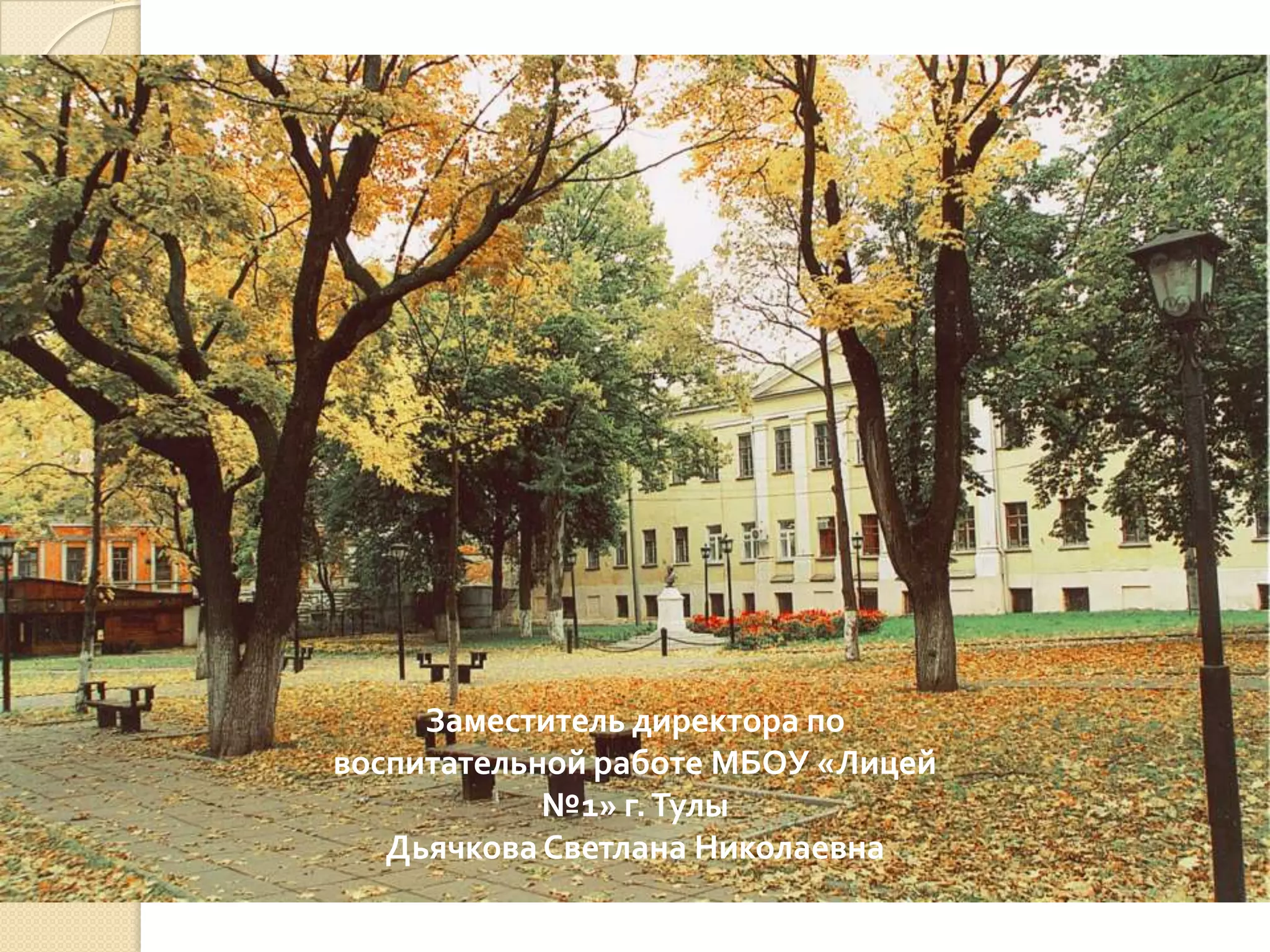 лицей №1 роль заместителя директора по вр в формировании всоко | PPT