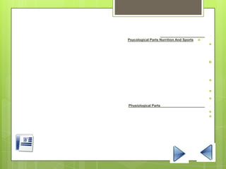 -
And SportsNurritionPartsPsycological





-Physiological Parts


 