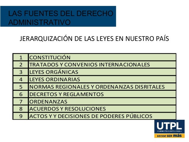 1.las fuentes del derecho administrativo