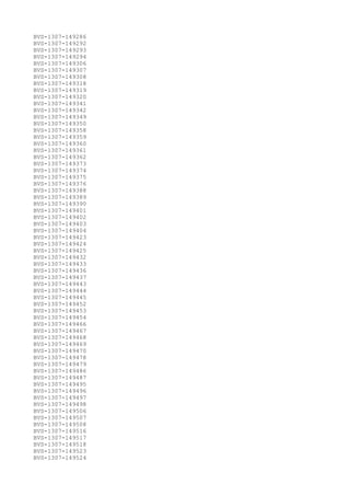 BVS-1307-149286
BVS-1307-149292
BVS-1307-149293
BVS-1307-149294
BVS-1307-149306
BVS-1307-149307
BVS-1307-149308
BVS-1307-149318
BVS-1307-149319
BVS-1307-149320
BVS-1307-149341
BVS-1307-149342
BVS-1307-149349
BVS-1307-149350
BVS-1307-149358
BVS-1307-149359
BVS-1307-149360
BVS-1307-149361
BVS-1307-149362
BVS-1307-149373
BVS-1307-149374
BVS-1307-149375
BVS-1307-149376
BVS-1307-149388
BVS-1307-149389
BVS-1307-149390
BVS-1307-149401
BVS-1307-149402
BVS-1307-149403
BVS-1307-149404
BVS-1307-149423
BVS-1307-149424
BVS-1307-149425
BVS-1307-149432
BVS-1307-149433
BVS-1307-149436
BVS-1307-149437
BVS-1307-149443
BVS-1307-149444
BVS-1307-149445
BVS-1307-149452
BVS-1307-149453
BVS-1307-149454
BVS-1307-149466
BVS-1307-149467
BVS-1307-149468
BVS-1307-149469
BVS-1307-149470
BVS-1307-149478
BVS-1307-149479
BVS-1307-149486
BVS-1307-149487
BVS-1307-149495
BVS-1307-149496
BVS-1307-149497
BVS-1307-149498
BVS-1307-149506
BVS-1307-149507
BVS-1307-149508
BVS-1307-149516
BVS-1307-149517
BVS-1307-149518
BVS-1307-149523
BVS-1307-149524
 