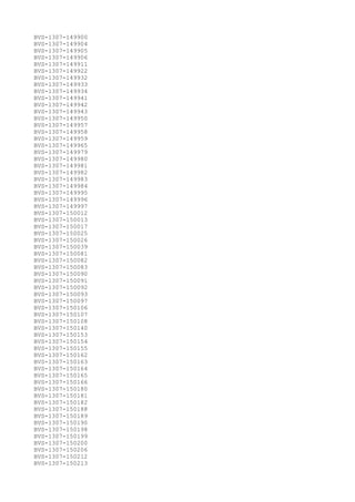 BVS-1307-149900
BVS-1307-149904
BVS-1307-149905
BVS-1307-149906
BVS-1307-149911
BVS-1307-149922
BVS-1307-149932
BVS-1307-149933
BVS-1307-149934
BVS-1307-149941
BVS-1307-149942
BVS-1307-149943
BVS-1307-149950
BVS-1307-149957
BVS-1307-149958
BVS-1307-149959
BVS-1307-149965
BVS-1307-149979
BVS-1307-149980
BVS-1307-149981
BVS-1307-149982
BVS-1307-149983
BVS-1307-149984
BVS-1307-149995
BVS-1307-149996
BVS-1307-149997
BVS-1307-150012
BVS-1307-150013
BVS-1307-150017
BVS-1307-150025
BVS-1307-150026
BVS-1307-150039
BVS-1307-150081
BVS-1307-150082
BVS-1307-150083
BVS-1307-150090
BVS-1307-150091
BVS-1307-150092
BVS-1307-150093
BVS-1307-150097
BVS-1307-150106
BVS-1307-150107
BVS-1307-150108
BVS-1307-150140
BVS-1307-150153
BVS-1307-150154
BVS-1307-150155
BVS-1307-150162
BVS-1307-150163
BVS-1307-150164
BVS-1307-150165
BVS-1307-150166
BVS-1307-150180
BVS-1307-150181
BVS-1307-150182
BVS-1307-150188
BVS-1307-150189
BVS-1307-150190
BVS-1307-150198
BVS-1307-150199
BVS-1307-150200
BVS-1307-150206
BVS-1307-150212
BVS-1307-150213
 