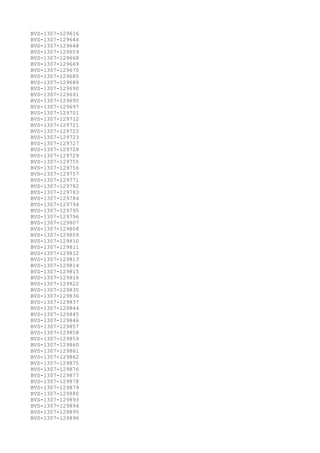 BVS-1307-129616
BVS-1307-129644
BVS-1307-129648
BVS-1307-129659
BVS-1307-129668
BVS-1307-129669
BVS-1307-129670
BVS-1307-129685
BVS-1307-129686
BVS-1307-129690
BVS-1307-129691
BVS-1307-129695
BVS-1307-129697
BVS-1307-129701
BVS-1307-129712
BVS-1307-129721
BVS-1307-129722
BVS-1307-129723
BVS-1307-129727
BVS-1307-129728
BVS-1307-129729
BVS-1307-129755
BVS-1307-129756
BVS-1307-129757
BVS-1307-129771
BVS-1307-129782
BVS-1307-129783
BVS-1307-129784
BVS-1307-129794
BVS-1307-129795
BVS-1307-129796
BVS-1307-129807
BVS-1307-129808
BVS-1307-129809
BVS-1307-129810
BVS-1307-129811
BVS-1307-129812
BVS-1307-129813
BVS-1307-129814
BVS-1307-129815
BVS-1307-129816
BVS-1307-129822
BVS-1307-129835
BVS-1307-129836
BVS-1307-129837
BVS-1307-129844
BVS-1307-129845
BVS-1307-129846
BVS-1307-129857
BVS-1307-129858
BVS-1307-129859
BVS-1307-129860
BVS-1307-129861
BVS-1307-129862
BVS-1307-129875
BVS-1307-129876
BVS-1307-129877
BVS-1307-129878
BVS-1307-129879
BVS-1307-129880
BVS-1307-129893
BVS-1307-129894
BVS-1307-129895
BVS-1307-129896
 