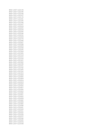 BVS-1307-122136
BVS-1307-122146
BVS-1307-122166
BVS-1307-122167
BVS-1307-122170
BVS-1307-122181
BVS-1307-122185
BVS-1307-122186
BVS-1307-122187
BVS-1307-122224
BVS-1307-122225
BVS-1307-122226
BVS-1307-122245
BVS-1307-122246
BVS-1307-122255
BVS-1307-122269
BVS-1307-122270
BVS-1307-122286
BVS-1307-122287
BVS-1307-122288
BVS-1307-122289
BVS-1307-122294
BVS-1307-122295
BVS-1307-122304
BVS-1307-122305
BVS-1307-122314
BVS-1307-122315
BVS-1307-122316
BVS-1307-122321
BVS-1307-122322
BVS-1307-122330
BVS-1307-122331
BVS-1307-122332
BVS-1307-122345
BVS-1307-122352
BVS-1307-122353
BVS-1307-122404
BVS-1307-122405
BVS-1307-122409
BVS-1307-122414
BVS-1307-122419
BVS-1307-122424
BVS-1307-122425
BVS-1307-122427
BVS-1307-122440
BVS-1307-122443
BVS-1307-122445
BVS-1307-122451
BVS-1307-122452
BVS-1307-122454
BVS-1307-122462
BVS-1307-122484
BVS-1307-122485
BVS-1307-122490
BVS-1307-122491
BVS-1307-122500
BVS-1307-122501
BVS-1307-122502
BVS-1307-122520
BVS-1307-122537
BVS-1307-122540
BVS-1307-122545
BVS-1307-122554
BVS-1307-122558
 