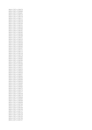 BVS-1307-138474
BVS-1307-138480
BVS-1307-138481
BVS-1307-138513
BVS-1307-138514
BVS-1307-138517
BVS-1307-138518
BVS-1307-138529
BVS-1307-138530
BVS-1307-138531
BVS-1307-138533
BVS-1307-138540
BVS-1307-138541
BVS-1307-138542
BVS-1307-138546
BVS-1307-138548
BVS-1307-138551
BVS-1307-138553
BVS-1307-138555
BVS-1307-138558
BVS-1307-138560
BVS-1307-138562
BVS-1307-138567
BVS-1307-138572
BVS-1307-138573
BVS-1307-138578
BVS-1307-138579
BVS-1307-138584
BVS-1307-138585
BVS-1307-138590
BVS-1307-138591
BVS-1307-138596
BVS-1307-138602
BVS-1307-138611
BVS-1307-138624
BVS-1307-138625
BVS-1307-138626
BVS-1307-138627
BVS-1307-138642
BVS-1307-138643
BVS-1307-138649
BVS-1307-138655
BVS-1307-138660
BVS-1307-138661
BVS-1307-138662
BVS-1307-138672
BVS-1307-138673
BVS-1307-138677
BVS-1307-138678
BVS-1307-138679
BVS-1307-138684
BVS-1307-138685
BVS-1307-138698
BVS-1307-138699
BVS-1307-138700
BVS-1307-138707
BVS-1307-138708
BVS-1307-138709
BVS-1307-138717
BVS-1307-138718
BVS-1307-138719
BVS-1307-138725
BVS-1307-138726
BVS-1307-138727
 