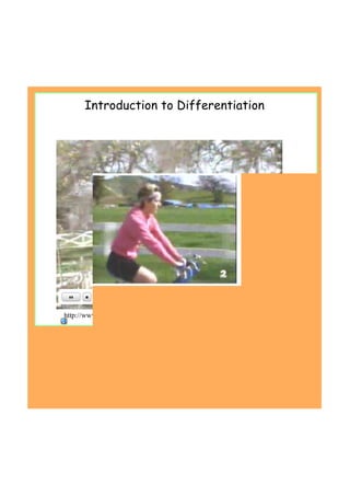 Introduction to Differentiation
http://www.youtube.com/watch?v=QC5ITOflh3k&feature=related
 