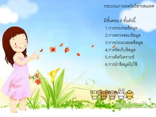 กระบวนการเทคโนโลย สารสนเทศ (1)