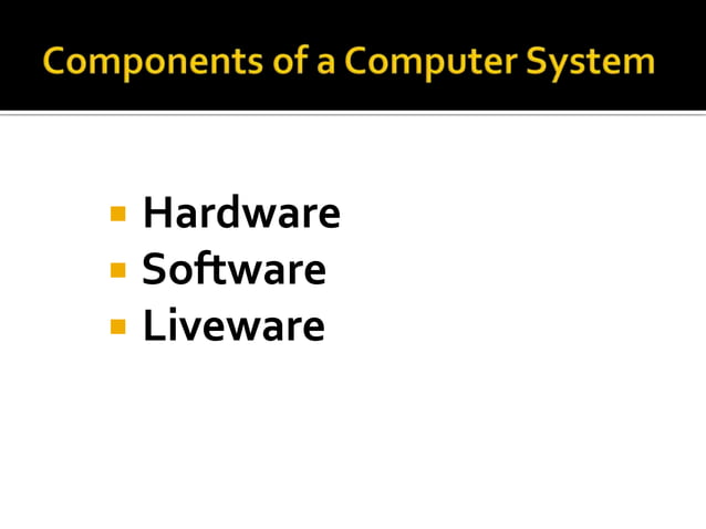01. Basics of Computer Hardware | PPSX
