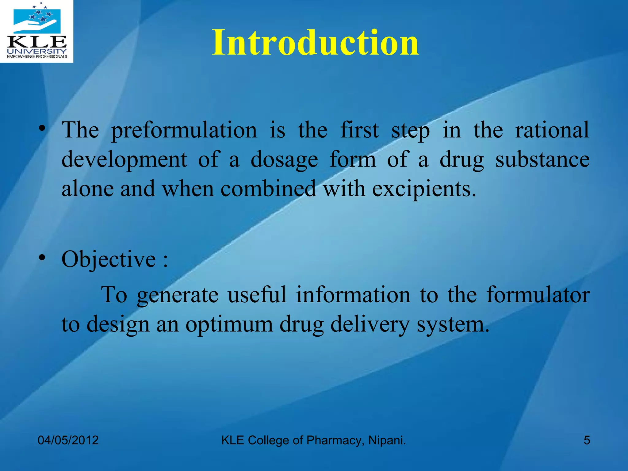 1. preformulation | PPT
