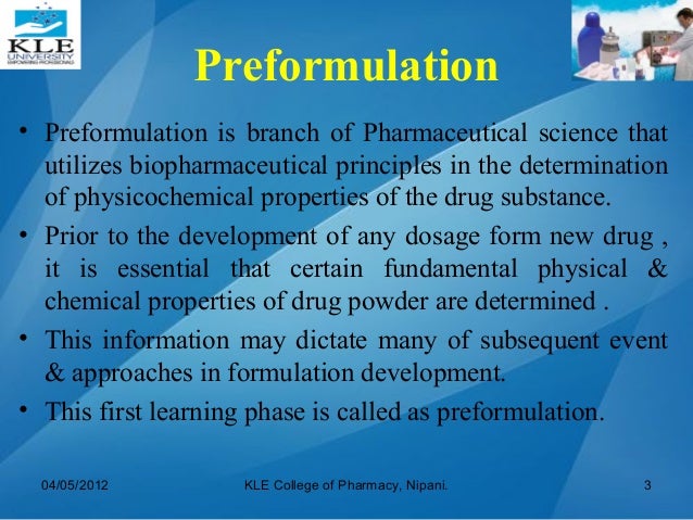 Physical Properties Of Preformulation Physical Properties Of Preformulation