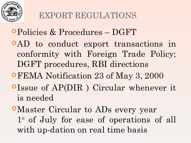 Rbi forex circular