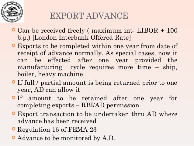 Rbi forex limit