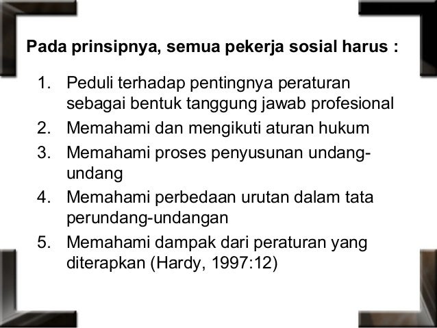 1 Perundang Undangan Sosial Dan Peksos