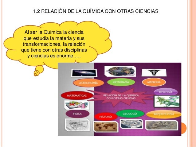 1.2 relación de la química con otras ciencias