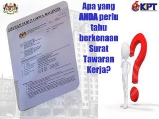 Apa yang
ANDA perlu
tahu
berkenaan
Surat
Tawaran
Kerja?
 