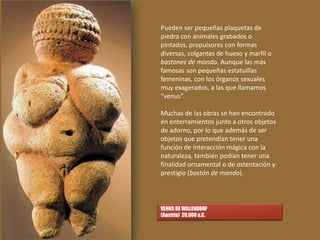 ARQUITECTURA MEGALÍTICA (4.OOO-1.500 a.C.) 
DOLMEN 
MENHIR 
CROMLECH 
Es la arquitectura prehistórica realizada con piedra...