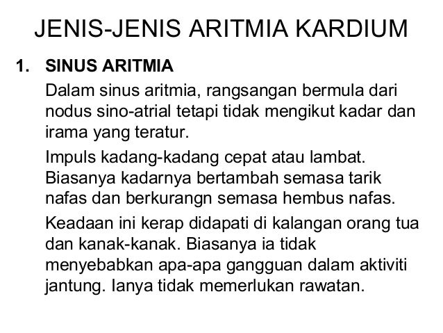 1. aritmia kardium