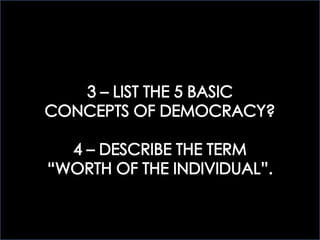 ECOGOV: 1.3 BASIC CONCEPTS OF DEMOCRACY