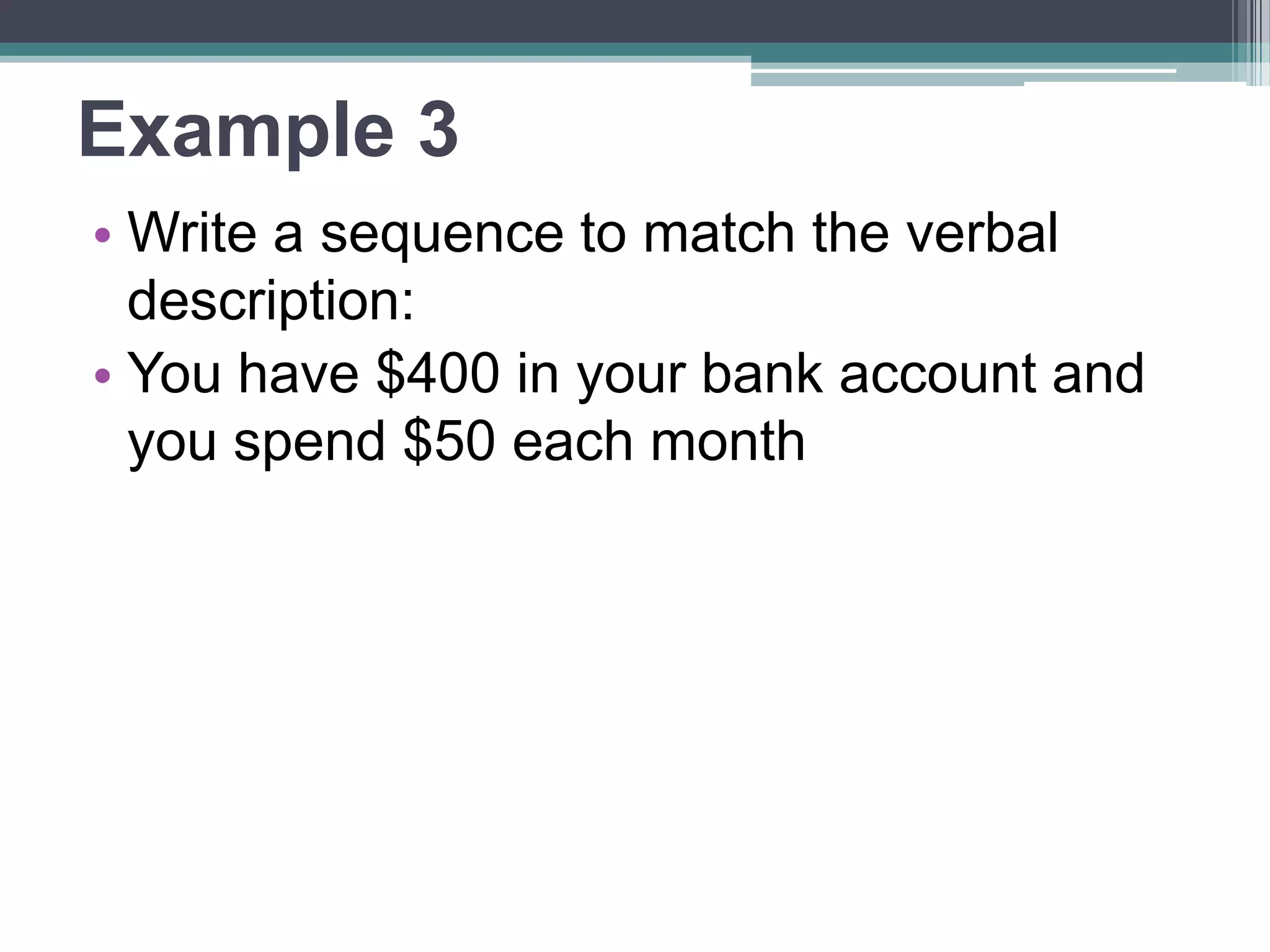 You Try!
•You currently have 12 credits and earn 2.5
credits per semester.