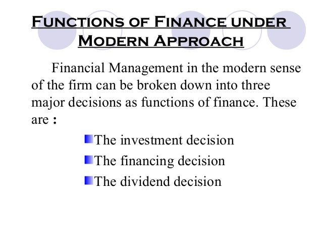 financing management