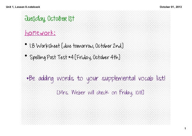 1.8 Simple Predicates (Verbs)