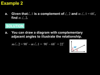 1.5 describe angle pair relationships | PPTX
