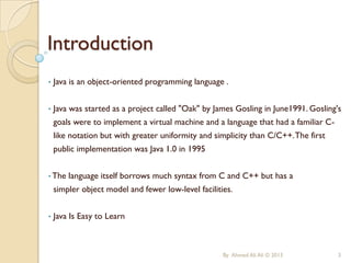 Learn Java in 2 days | PPTX