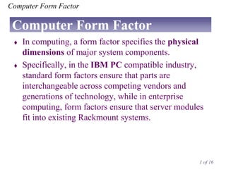 computer form factor | PPT
