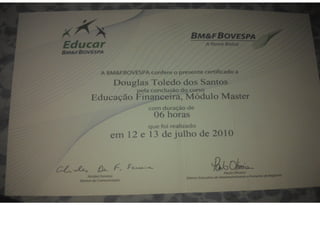 Certificado - Bovespa