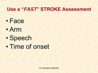 Fast Acv 1. cva or stroke | PPSX